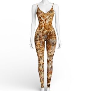NEW TIE DYE Handmade Etsy Yoga Workout Catsuit Jumpsuit SIZE SMALL